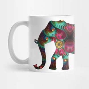 For elephants fans | Fancy Multicolored Elephant Mug